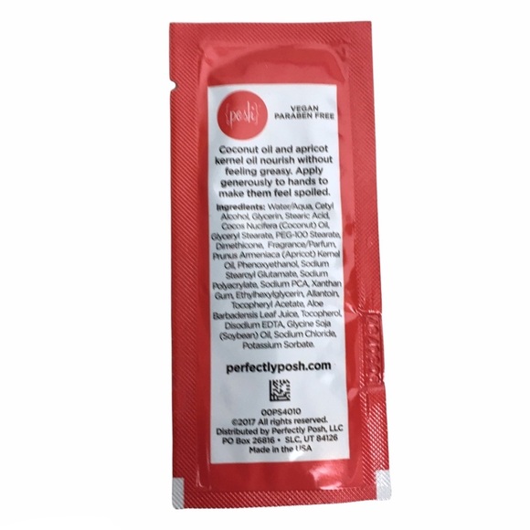 PERFECTLY POSH Big Fat Yummy Hand Creme Two to Tango Samples 14 Packets Vegan - Picture 3 of 3